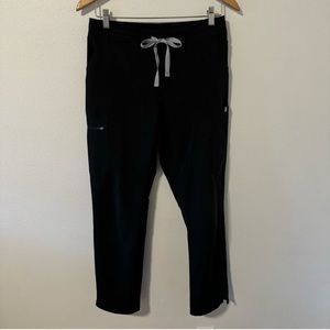 FIGS Yola Skinny Scrub Black Pants TW2000 Medical Clinic-Small